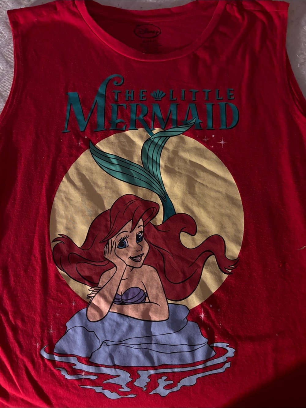 Disney Red The Little Mermaid Ariel Graphic Tank